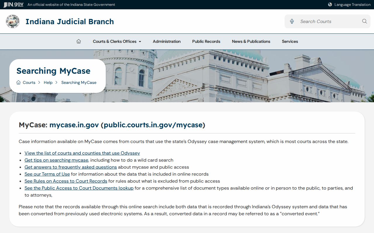 MyCase limits for Wells County arrest warrant records